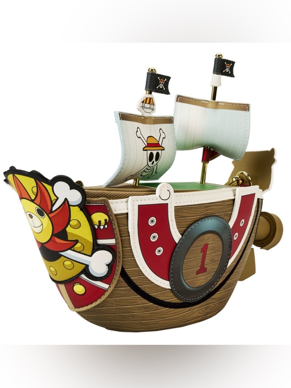 NWT Loungefly One Piece Thousand Sunny Ship Figural Crossbody Bag RARE - Picture 2 of 11